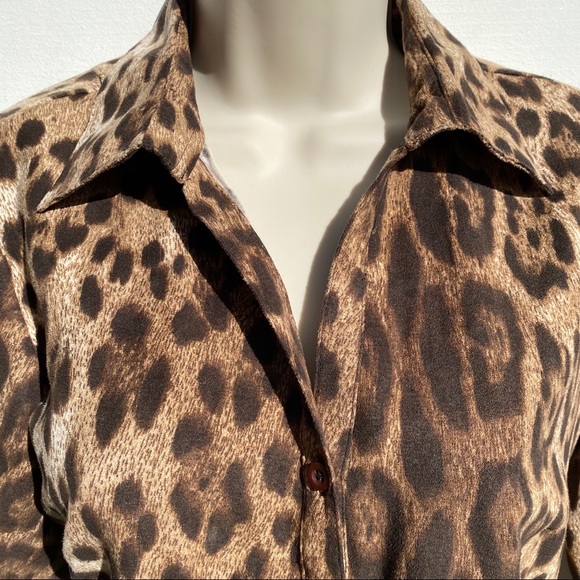 Harmony & Vine Long Sleeve Leopard Print A172 - Picture 3 of 6